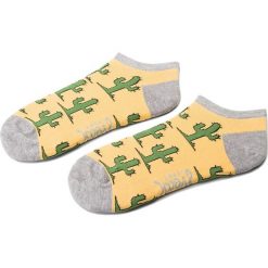 Skarpety Niskie Unisex FREAK FEET - SKAK-GRY Kolorowy Żółty. Żółte skarpetki damskie Freak Feet, bez wzorów, z elastanu. Za 14,99 zł.