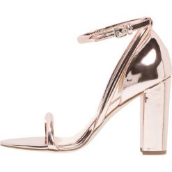 Rzymianki damskie: Office Sandały na obcasie rose gold