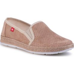Espadryle BIG STAR - FF276035 Beige. Brązowe espadryle damskie BIG STAR, bez wzorów, z tworzywa sztucznego, retro, bez obcasa, na płaskiej podeszwie, bez zapięcia. Za 119,00 zł.