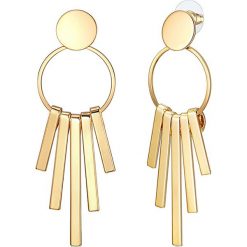 Pozłacane kolczyki-wkrętki. Żółte kolczyki damskie Highstreet Jewels, Runway & Co., złote. W wyprzedaży za 59,95 zł.