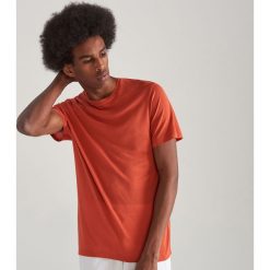 Gładki T-shirt z modalu - Czerwony. Czerwone t-shirty męskie Reserved, s, bez wzorów, bez kołnierzyka. Za 59,99 zł.