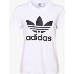 Adidas Originals - T-shirt damski, biały. Białe t-shirty damskie adidas Originals, xs, z nadrukiem, sportowe, bez kołnierzyka. Za 119,95 zł.
