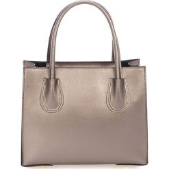 Torebki klasyczne damskie: Skórzana torebka w kolorze miedzianym – 30 x 23 x 11 cm
