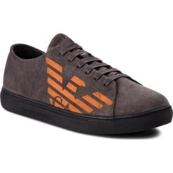 Sneakersy EMPORIO ARMANI - X4X238 XF188 00460 Darkgrey. Szare sneakersy męskie Emporio Armani, bez zapięcia. W wyprzedaży za 449,00 zł.