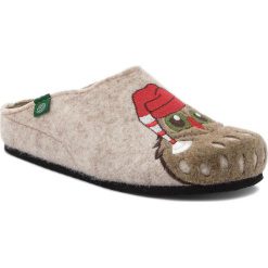 Kapcie DR. BRINKMANN - 320542 Beige 8. Brązowe klapki damskie Dr. Brinkmann, bez wzorów, z tworzywa sztucznego, bez obcasa. Za 139,00 zł.