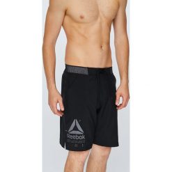 Reebok - Szorty. Czarne szorty męskie Reebok, xl, bez wzorów, z poliesteru, sportowe. W wyprzedaży za 149,90 zł.