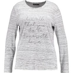 Bluzki asymetryczne: JETTE DO WHAT YOU LOVE Bluzka z długim rękawem offwhite/black