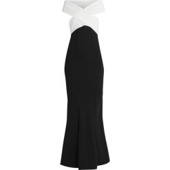 Sista Glam CASSILA Długa sukienka black/white. Czarne długie sukienki marki Sista Glam, z dżerseju, z długim rękawem. Za 399,00 zł.