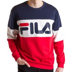 FILA STRAIGHT BLOCKED CREW > 688050-R69. Bluzy męskie Fila, xl, bez wzorów, z bawełny, street, bez kołnierzyka, bez rękawów, bez kaptura. Za 279,99 zł.