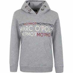 Bluza w kolorze szarym. Szare bluzy chłopięce z nadrukiem Marc O'Polo Junior, z bawełny. W wyprzedaży za 105,95 zł.