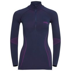Odlo Koszulka damska l/s turtle neck 1/2 zip Evolution fioletowa r. S (183191). Fioletowe bluzki damskie marki Odlo, l. Za 114,23 zł.