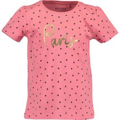 Blue Seven - T-shirt dziecięcy 92-128 cm. Różowe bluzki dziewczęce Blue Seven, bez wzorów, z bawełny, z okrągłym kołnierzem, z krótkim rękawem, krótkie, bez kaptura. Za 44,90 zł.