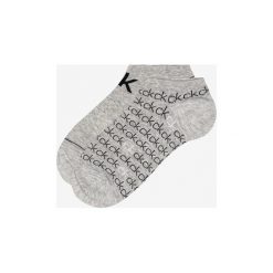 Calvin Klein 2-pack Skarpetki Szary. Szare skarpetki damskie Calvin Klein, bez wzorów, z elastanu. Za 64,95 zł.