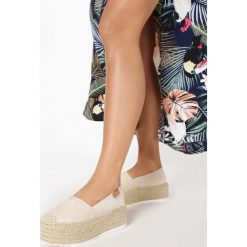Beżowe Espadryle Corderin. Brązowe espadryle damskie Born2be, bez wzorów, bez obcasa. W wyprzedaży za 99,99 zł.
