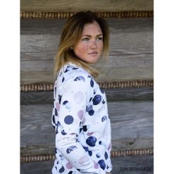 Bluza damska LUMA KOSMOS biała. Białe bluzy damskie Pakamera, bez wzorów, ze skóry, bez rękawów, bez kaptura. Za 239,00 zł.