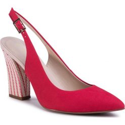 Sandały LORETTA VITALE - 8236-185-312 Fragola Ma. Czerwone klapki damskie Loretta Vitale, bez wzorów, ze skóry, bez obcasa, na obcasie. Za 339,00 zł.