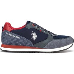 U.S. Polo Assn Bryson Tenisówki Niebieski. Niebieskie trampki męskie U.S. Polo Assn., bez wzorów, z materiału, bez zapięcia. Za 326,95 zł.