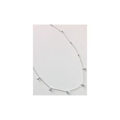 SREBRNY POZŁACANY NASZYJNIK CHOKER Z CYRKONIAMI 925. Szare naszyjniki damskie marki Atdiament, z cyrkonią, srebrne. Za 149,00 zł.