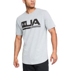 Under Armour Sportstyle Koszulka Szary. Szare koszulki męskie Under Armour, l, bez wzorów, z elastanu, bez kołnierzyka, krótkie. Za 145,95 zł.