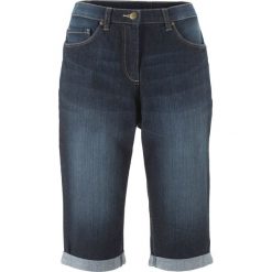 Bermudy dżinsowe ze stretchem bonprix ciemny denim. Czarne szorty damskie bonprix, z jeansu. Za 74,99 zł.