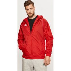 Adidas Performance - Kurtka. Czerwone płaszcze męskie adidas Performance, s, bez wzorów, z poliesteru, krótkie, z kapturem. Za 169,90 zł.