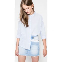 Wrangler - Koszula. Niebieskie koszule body marki Wrangler, s, z bawełny, klasyczne, z klasycznym kołnierzykiem. W wyprzedaży za 99,90 zł.