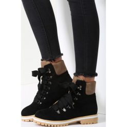 Czarno-Beżowe Traperki Bye Bye Love. Czarne buty zimowe damskie vices. Za 119,99 zł.