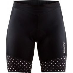 Craft Spodenki Rowerowe Damskie Velo Shorts, Czarny Z Wzorem M. Czarne spodenki sportowe męskie marki Craft, m, z materiału, na fitness i siłownię. W wyprzedaży za 209,00 zł.