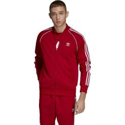 MĘSKA BLUZA ADIDAS ORIGINALS SST (L). Żółte bluzy męskie Adidas, m, w paski, z poliesteru, sportowe, z kontrastowym kołnierzykiem, bez rękawów, bez kaptura. W wyprzedaży za 279,99 zł.