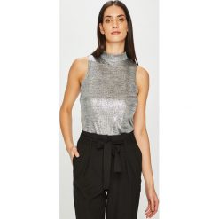 Answear - Top Night Fever. Szare bluzki damskie ANSWEAR, s, bez wzorów, z elastanu, bez kołnierzyka. W wyprzedaży za 69,90 zł.