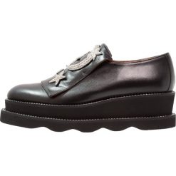 Creepersy damskie: RAS Półbuty wsuwane smooth black