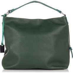 Torebki klasyczne damskie: Skórzana torebka w kolorze zielonym – (S)37 x (W)45 x (G)15 cm