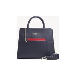 Torebki do ręki Tommy Hilfiger AW0AW07334 ITEM STATEMENT TOTE. Niebieskie torebki klasyczne damskie TOMMY HILFIGER, bez wzorów, do ręki, bez dodatków. Za 515,55 zł.