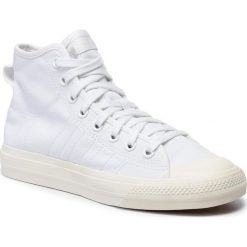 Buty adidas - Nizza Hi Rf EF1885 Ftwwht/Ftwwht/0White. Białe buty sportowe damskie Adidas, bez wzorów, z gumy, bez obcasa, na płaskiej podeszwie, bez zapięcia. Za 379,00 zł.