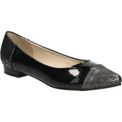 BALERINY S.BARSKI 1303. Czarne baleriny damskie S.barski, bez wzorów, bez obcasa. Za 29,99 zł.