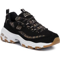 Sneakersy SKECHERS - D'lites Quick Leopard 13158/BKLD Black/Leopard. Czarne półbuty damskie Skechers, ze skóry. Za 299,00 zł.