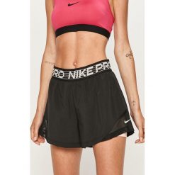 Nike - Szorty CJ2164. Czarne spodenki sportowe damskie Nike, s, bez wzorów, z elastanu, sportowe, dri-fit (nike). W wyprzedaży za 129,90 zł.