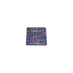 POSZETKA BAWEŁNIANA MULTICOLOR PLAID. Szare poszetki męskie marki R3s men's accessories, bez wzorów, z bawełny. Za 44,00 zł.