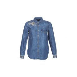 Koszule Desigual EXOTIC CLASSIC. Niebieskie koszule damskie Desigual, s, bez wzorów, bez kołnierzyka, bez rękawów. Za 343,20 zł.