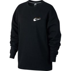 Nike - Bluza. Czarne bluzy damskie Nike, s, z nadrukiem, z bawełny, bez rękawów, bez kaptura. W wyprzedaży za 269,90 zł.