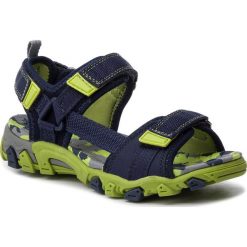 Sandały SUPERFIT - 4-00101-80 S Blau/Grün. Niebieskie sandały chłopięce Superfit, ze skóry ekologicznej, bez zapięcia. W wyprzedaży za 199,00 zł.