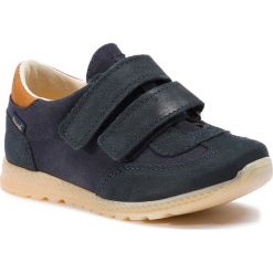 Sneakersy MRUGAŁA - Sam 3244/9-77 Blu. Niebieskie trampki chłopięce marki Mrugała, bez wzorów, ze skóry, na rzepy. Za 209,00 zł.