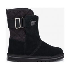 Sorel Newbie™ Śniegowce Czarny. Czarne śniegowce damskie Sorel, na zimę, ze skóry, bez zapięcia. Za 447,95 zł.