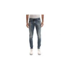 Jeansy slim fit G-Star Raw D01159 8969 L.32 - 3301 DECONSTRUCTED. Niebieskie jeansy męskie G-Star RAW, m, bez wzorów, retro. W wyprzedaży za 370,13 zł.