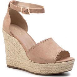 Espadryle JENNY FAIRY - LS4514-18 Pink. Różowe espadryle damskie Jenny Fairy, bez wzorów, ze skóry ekologicznej, bez obcasa, na obcasie. W wyprzedaży za 59,98 zł.