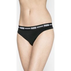 Puma - Stringi (2-pack). Czarne majtki damskie Puma, xs, z elastanu. W wyprzedaży za 59,90 zł.