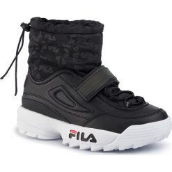Śniegowce FILA - Disruptor Neve Mid Wmn 1010750.25Y Black. Czarne kozaki damskie Fila, na zimę, z materiału. W wyprzedaży za 359,00 zł.