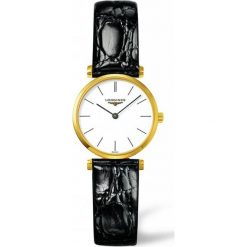 LONGINES LA GRANDE CLASSIQUE L4.209.2.12.2. Białe zegarki damskie marki LONGINES, pozłacane. Za 3990,00 zł.