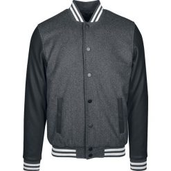 Urban Classics Oldschool College Jacket 2.0 Kurtka ciemnoszary/czarny/biały. Białe kurtki męskie bomber Urban Classics, xxl, retro. Za 324,90 zł.
