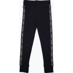 Tommy Hilfiger - Legginsy damskie, niebieski. Niebieskie legginsy damskie TOMMY HILFIGER, xs, w paski, z dżerseju. Za 229,95 zł.